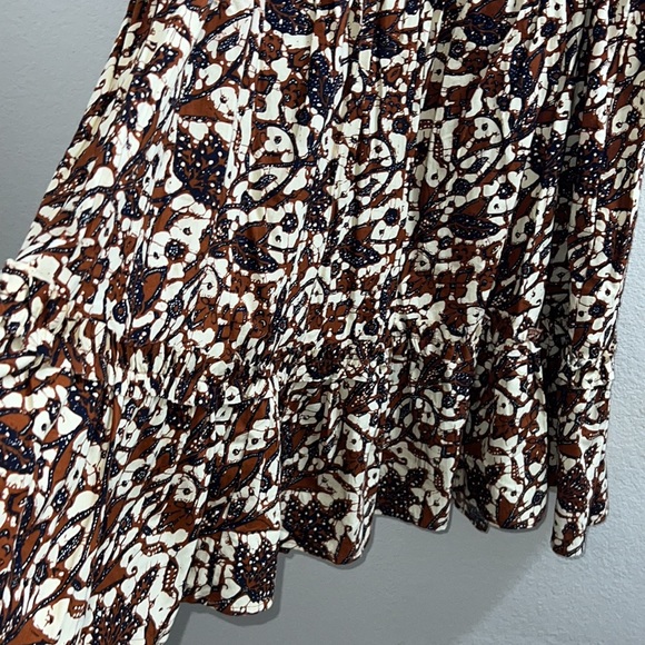House of Harlow 1960 by Nicole Richie Tiered Batik Ruffle Sleeve Dress sz XL - Picture 3 of 8
